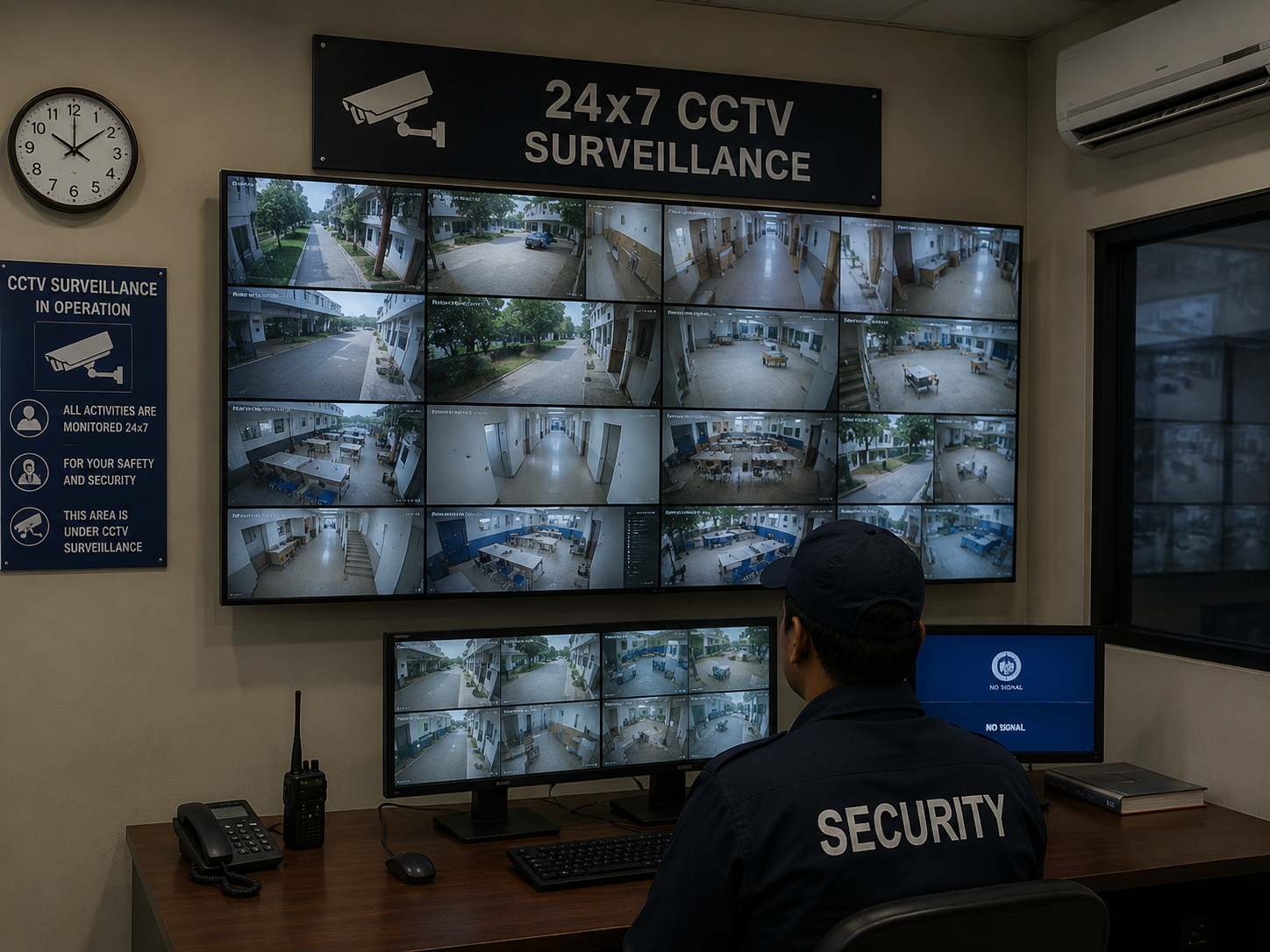 📹 24×7 CCTV Surveillance
